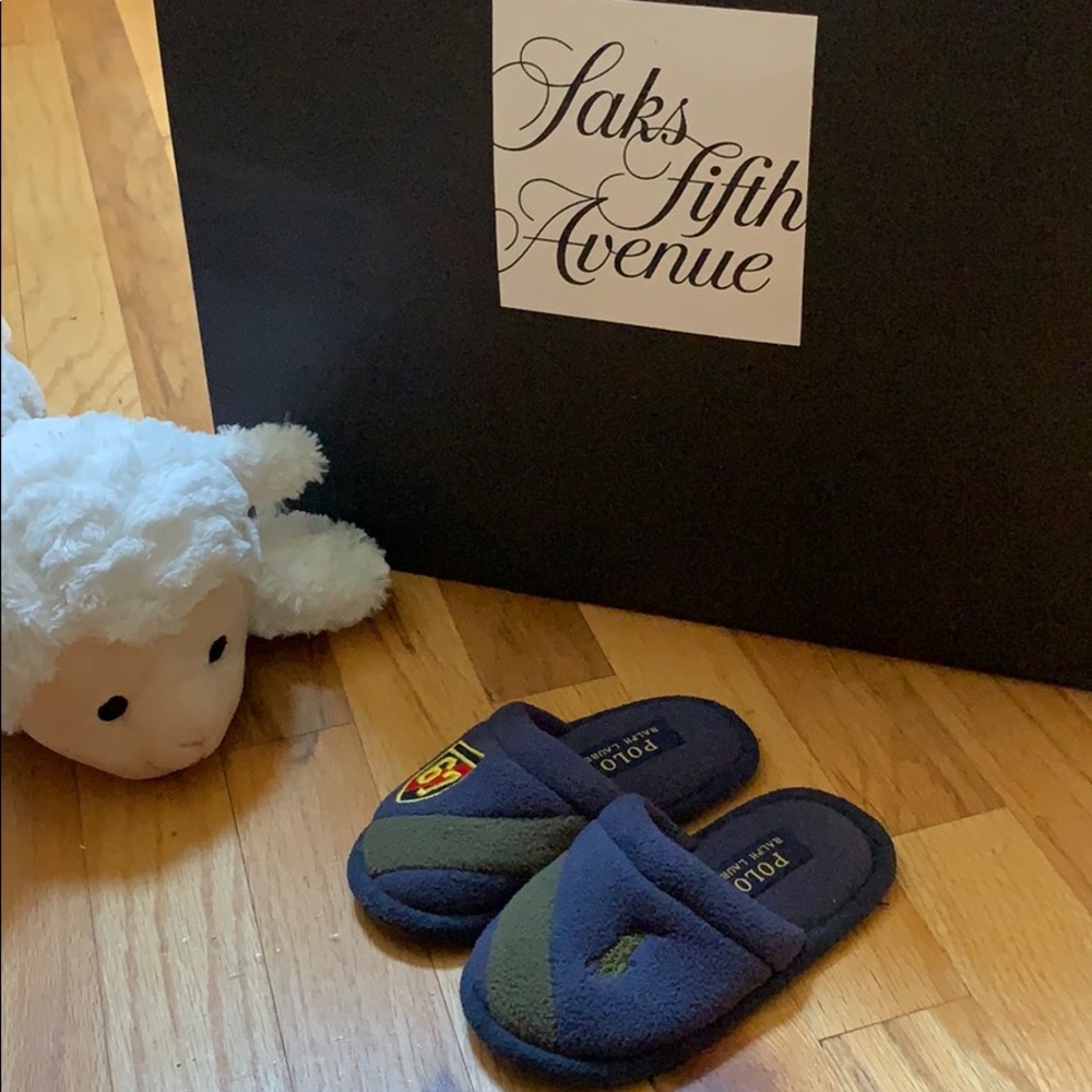 Polo Ralph Lauren Boy’s Rugby Fleece Slipper Shoe